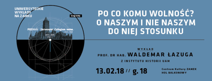 WYDARZENIE: Wykład Uniwersytecki na Zamku w lutym wygłosi prof. dr. hab. Waldemar Łazuga
