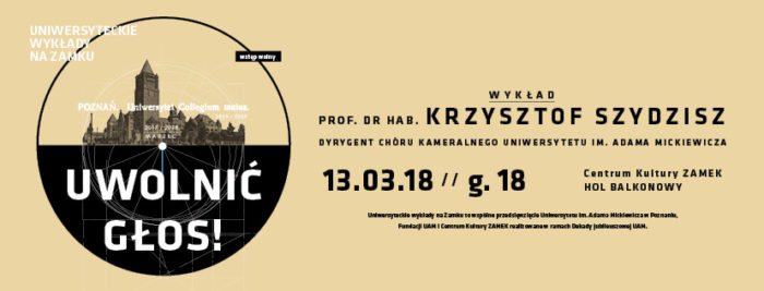 WYDARZENIE: Wykład Uniwersytecki na Zamku w marcu wygłosi prof. dr hab. Krzysztof Szydzisz